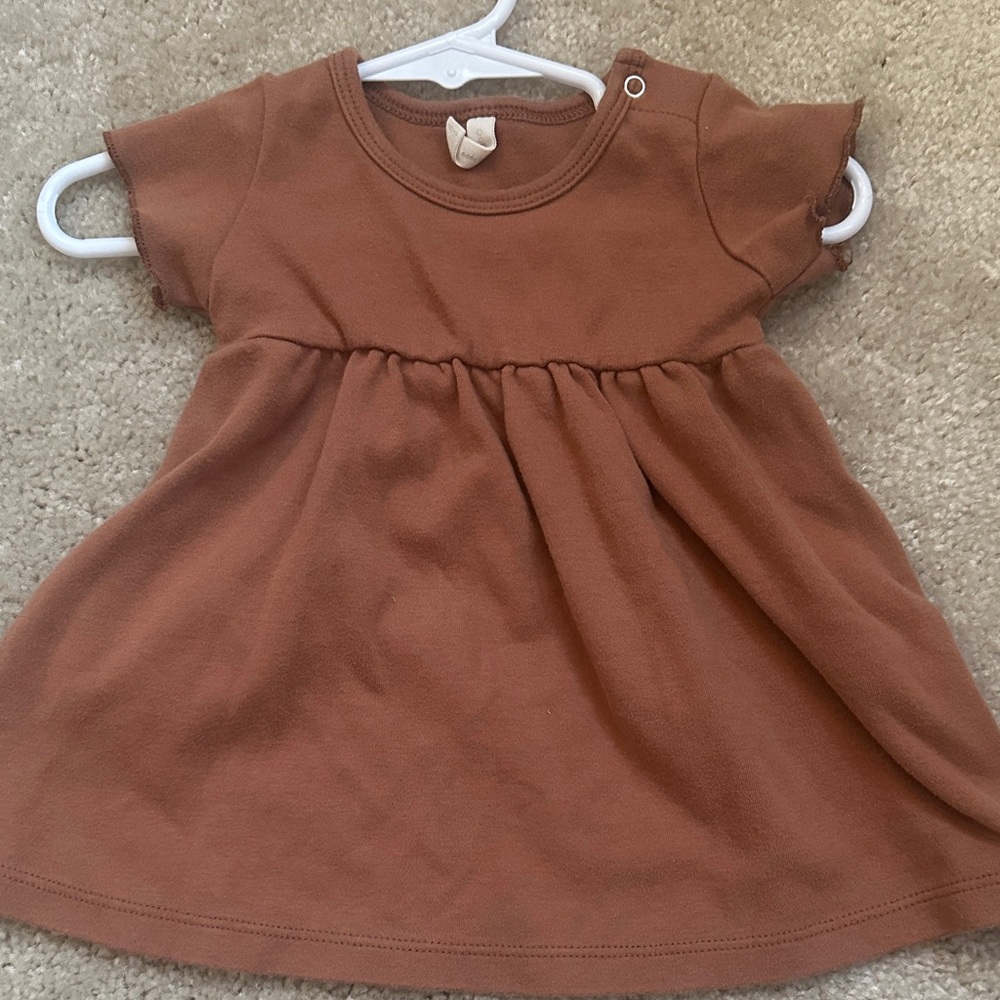 Quincy Mae Brown Casual Kids Dress